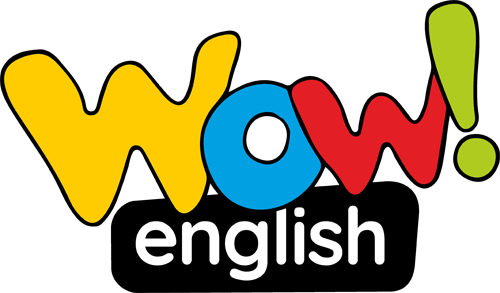 Logo metody do nauki angielskiego Wow English