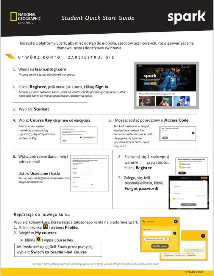 Platforma Spark w szkole angielskiego Gorzów Legnica